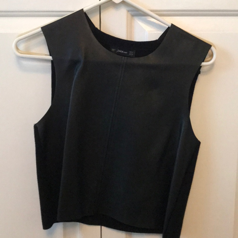 Zara Leather Tank